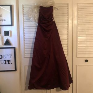 David’s Bridal Strapless Dress